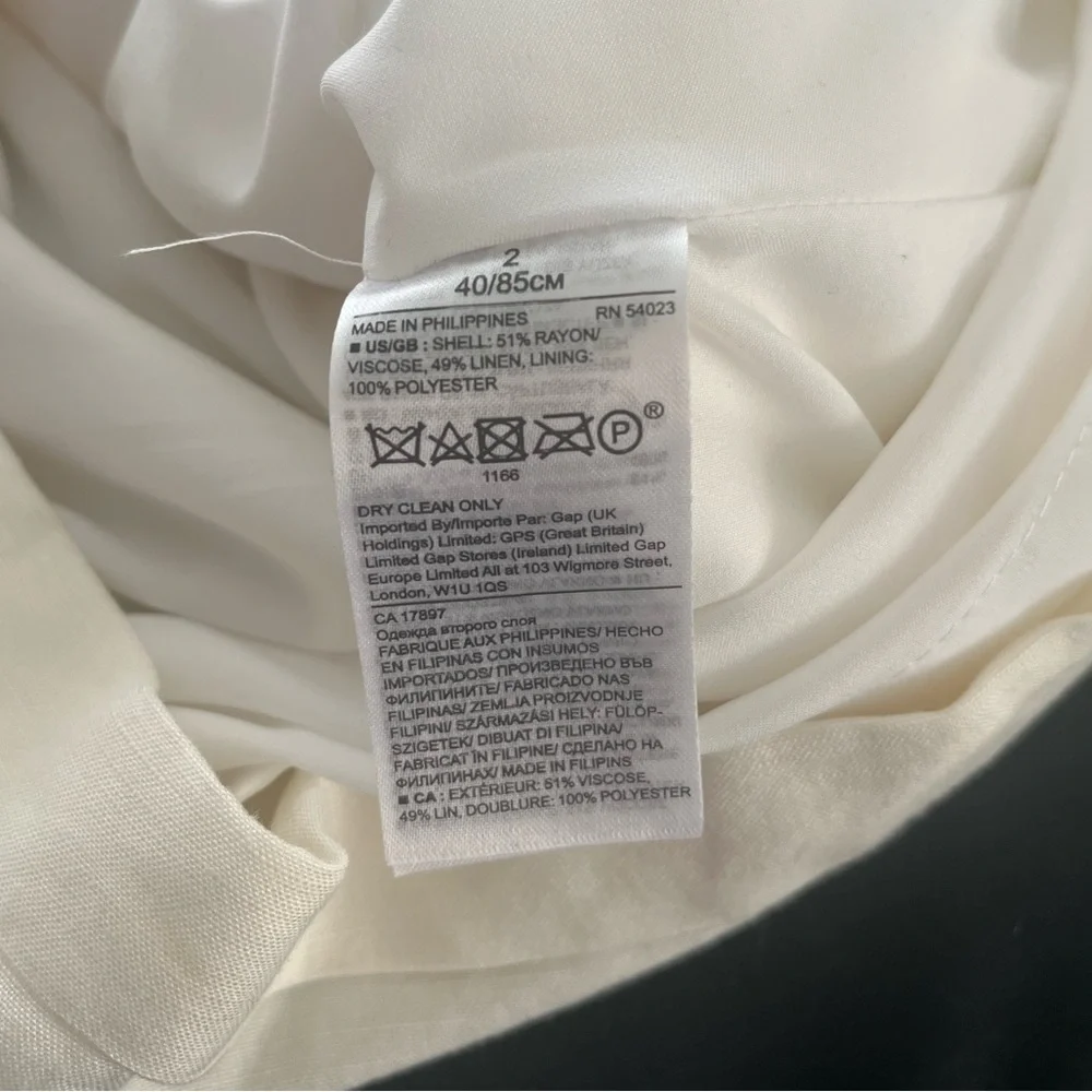 Banana Republic Linen Romper White Size 2